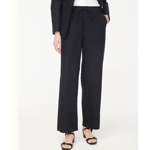 J crew linen pull on pants black size P4 m3